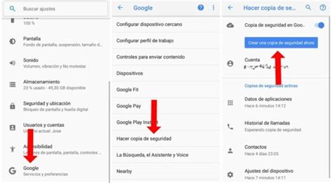 crear copias de seguridad de las carpetas de android